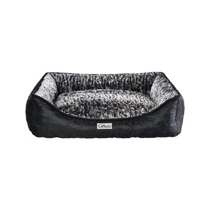GoWild Quilted Plush Pet Bed Raised Sides