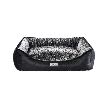 GoWild Quilted Plush Pet Bed Raised Sides