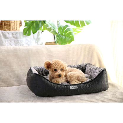 GoWild Quilted Plush Pet Bed Raised Sides